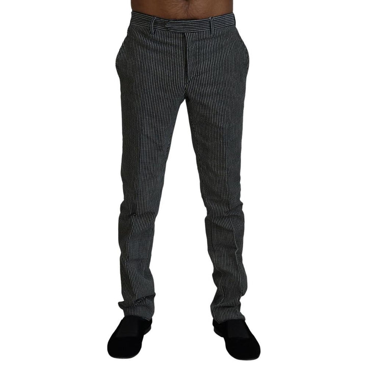 Men’s Bencivenga Black Cotton Dress Pants