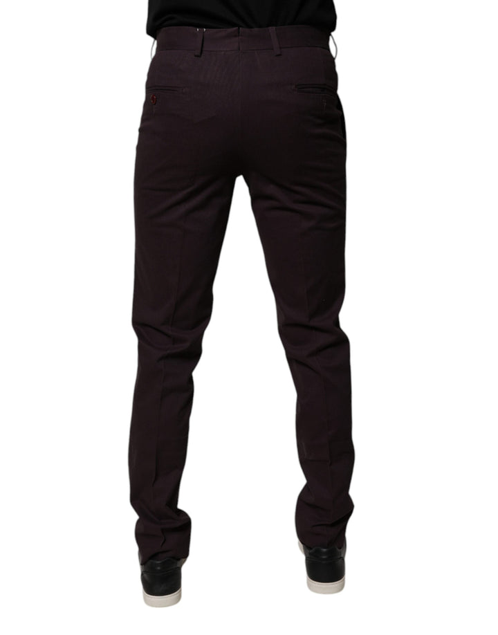 Men’s Bencivenga Brown Pure Cotton Slim Fit Men Dress Pants