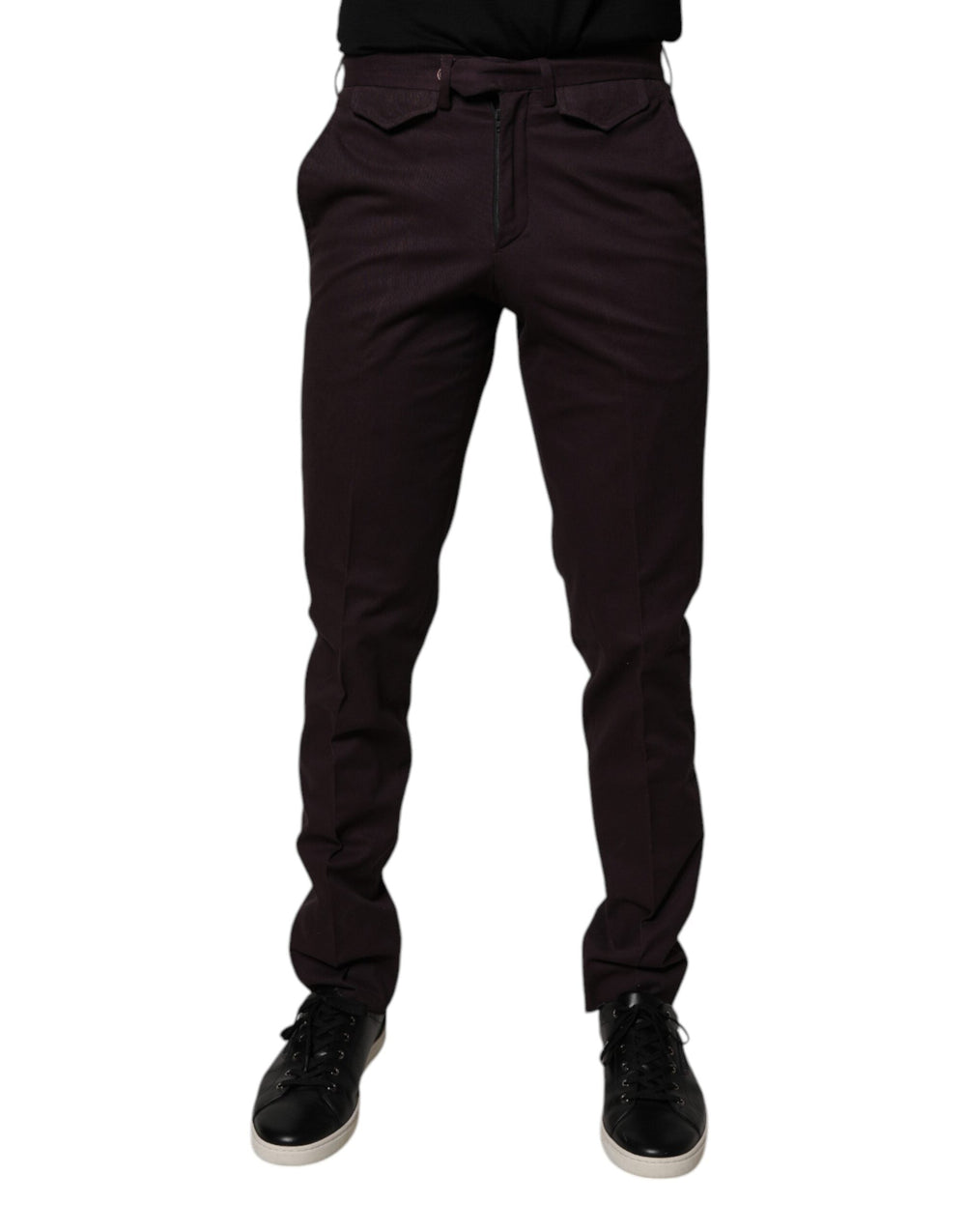 Men’s Bencivenga Brown Pure Cotton Slim Fit Men Dress Pants