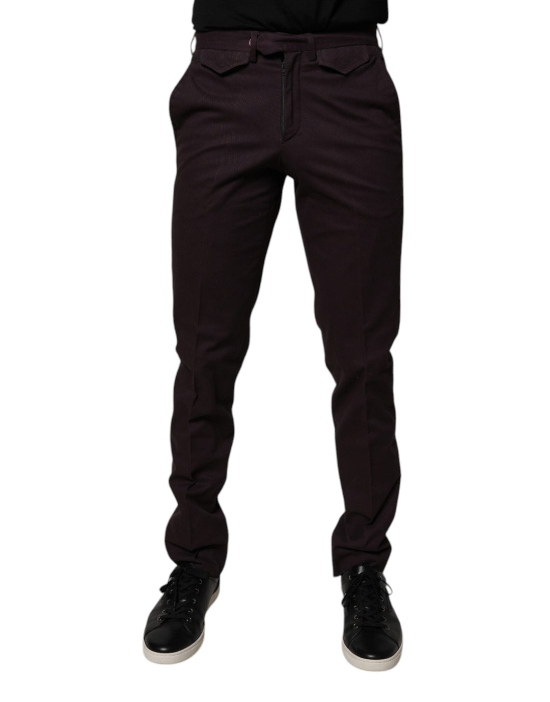 Men’s Bencivenga Brown Pure Cotton Slim Fit Men Dress Pants