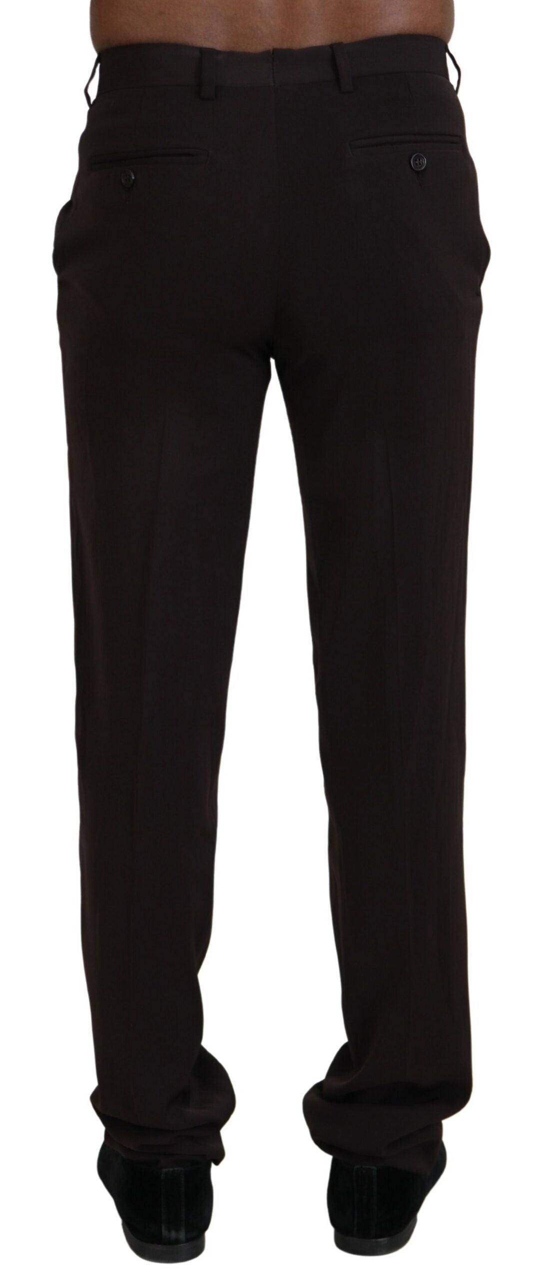 Men’s Bencivenga Brown Straight Fit Formal Men Pants