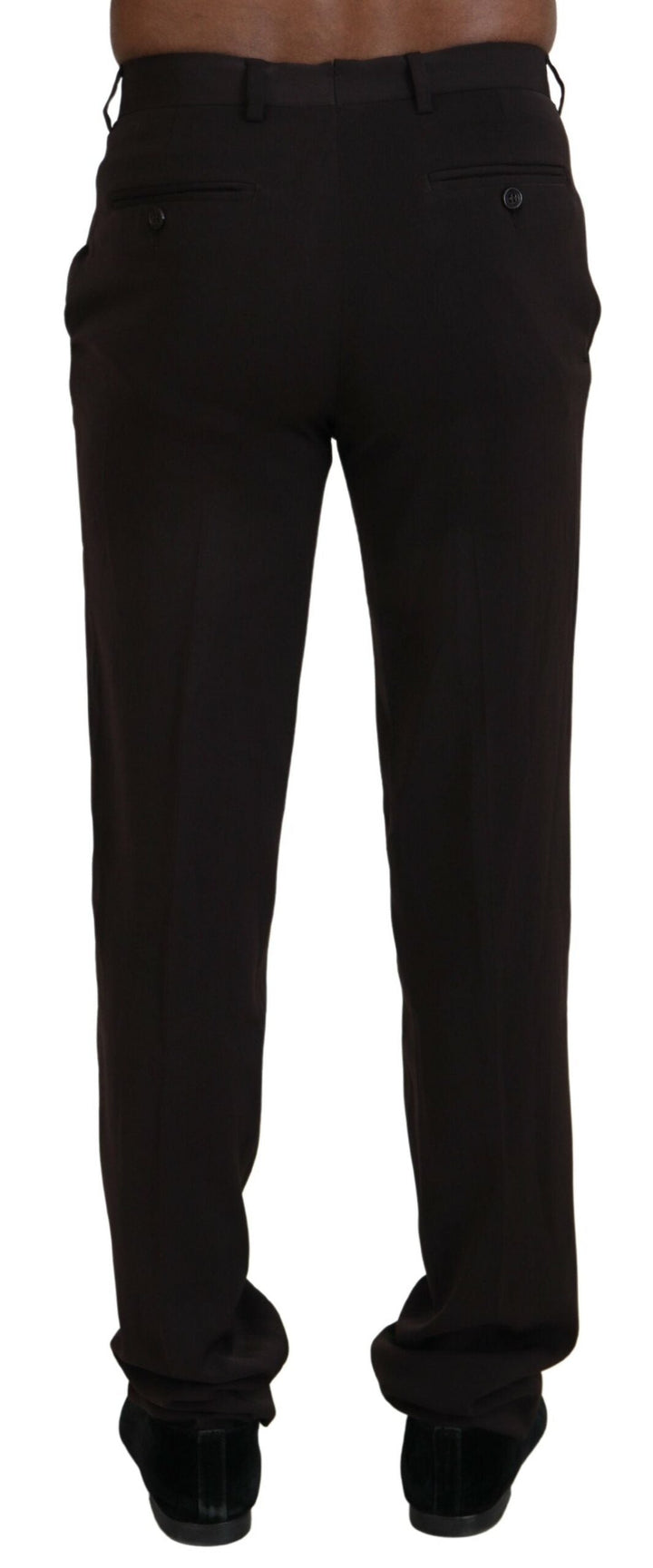 Men’s Bencivenga Brown Straight Fit Formal Men Pants