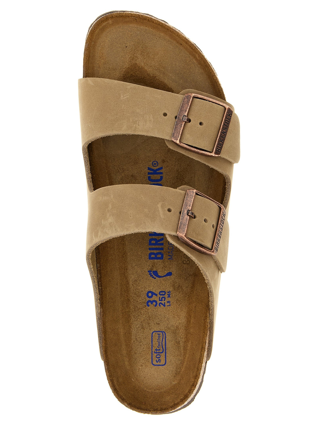 Men’s Birkenstock Brown Leather Slides