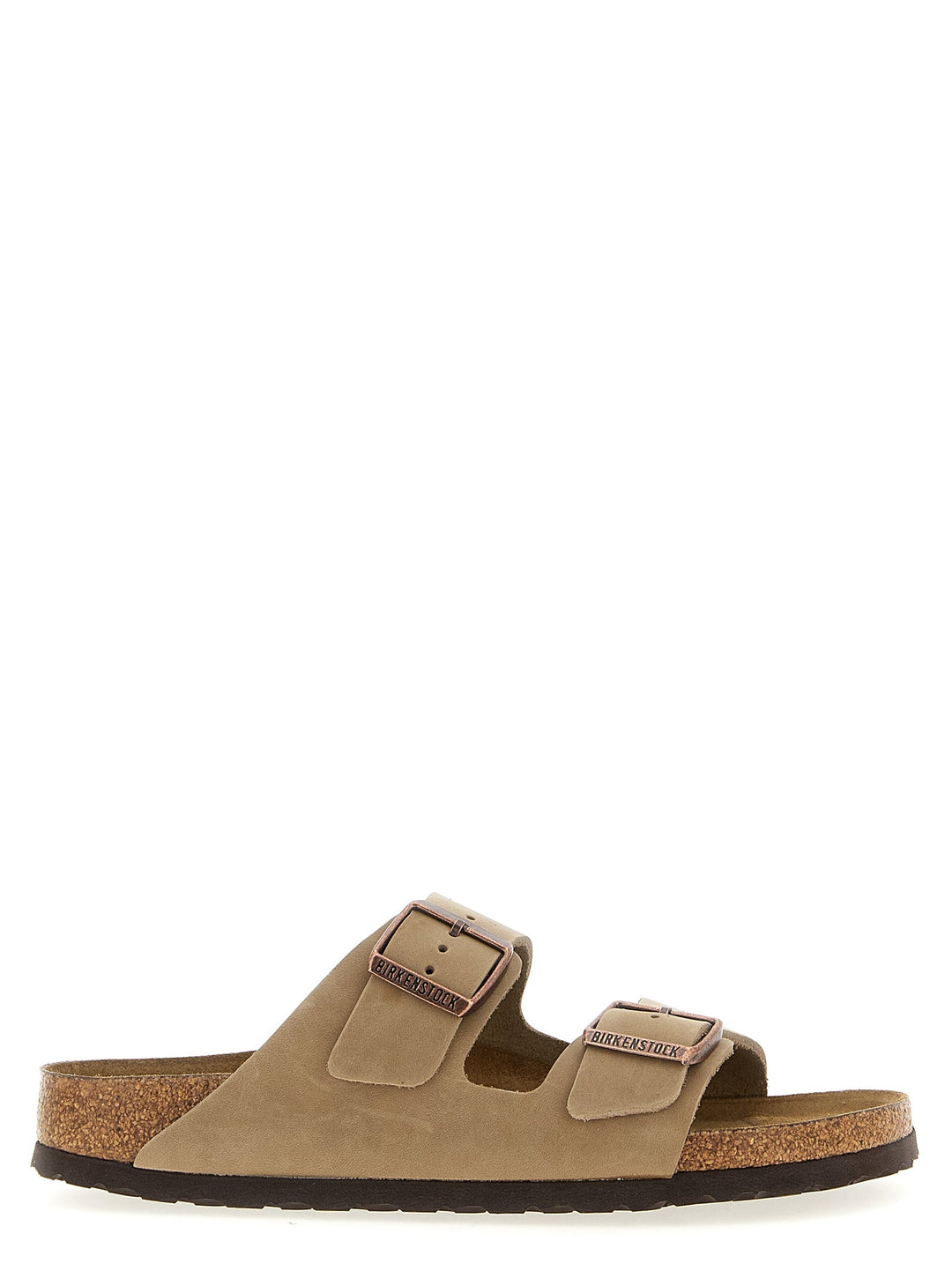 Men’s Birkenstock Brown Leather Slides