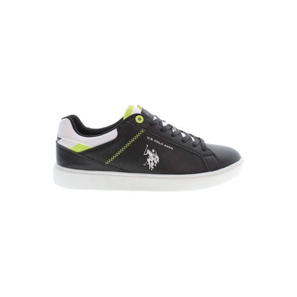 Men’s Black Polyester Sneakers with Stylish Contrasting Details U.S. POLO ASSN.