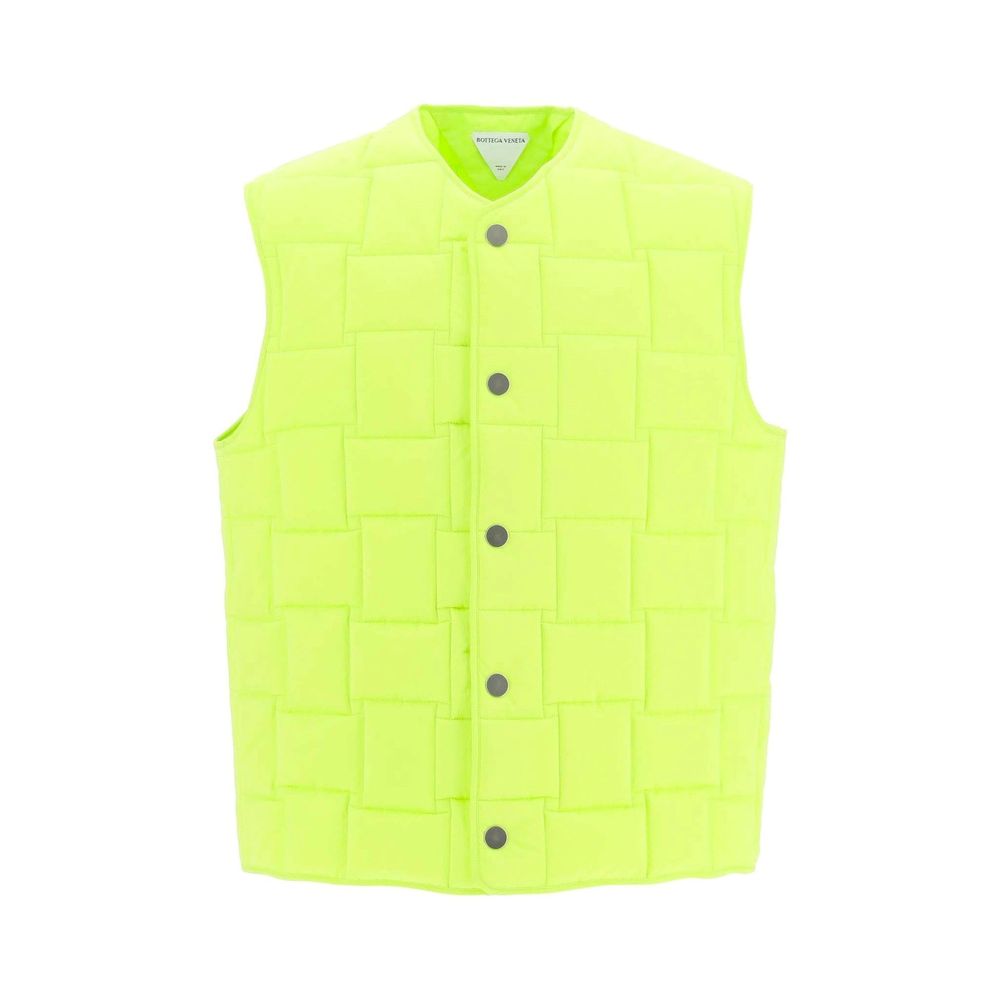 Men’s Bottega Veneta Bicolor Polyamide Sleeveless Jacket