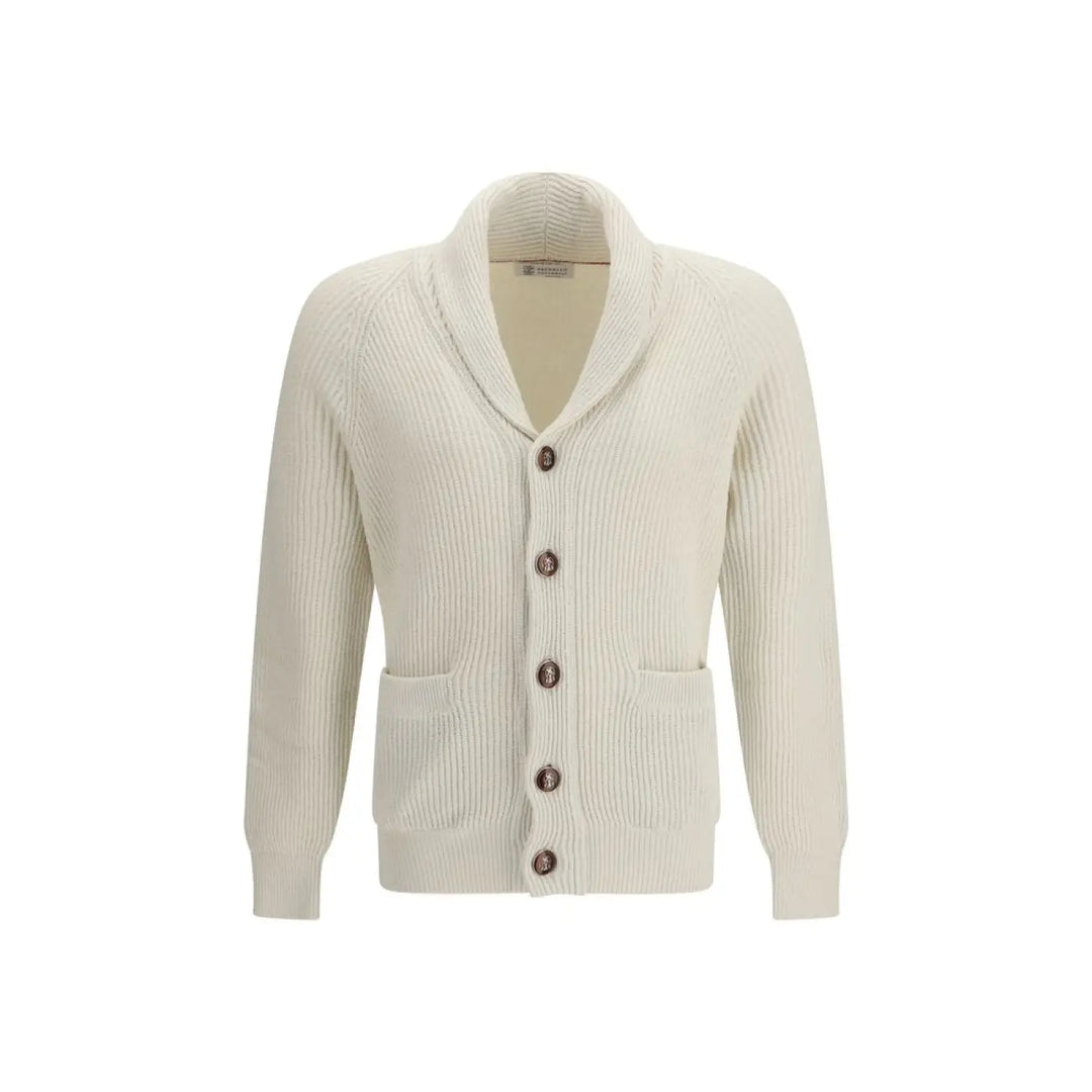 Men’s Brunello Cucinelli Beige Cotton Cardigan