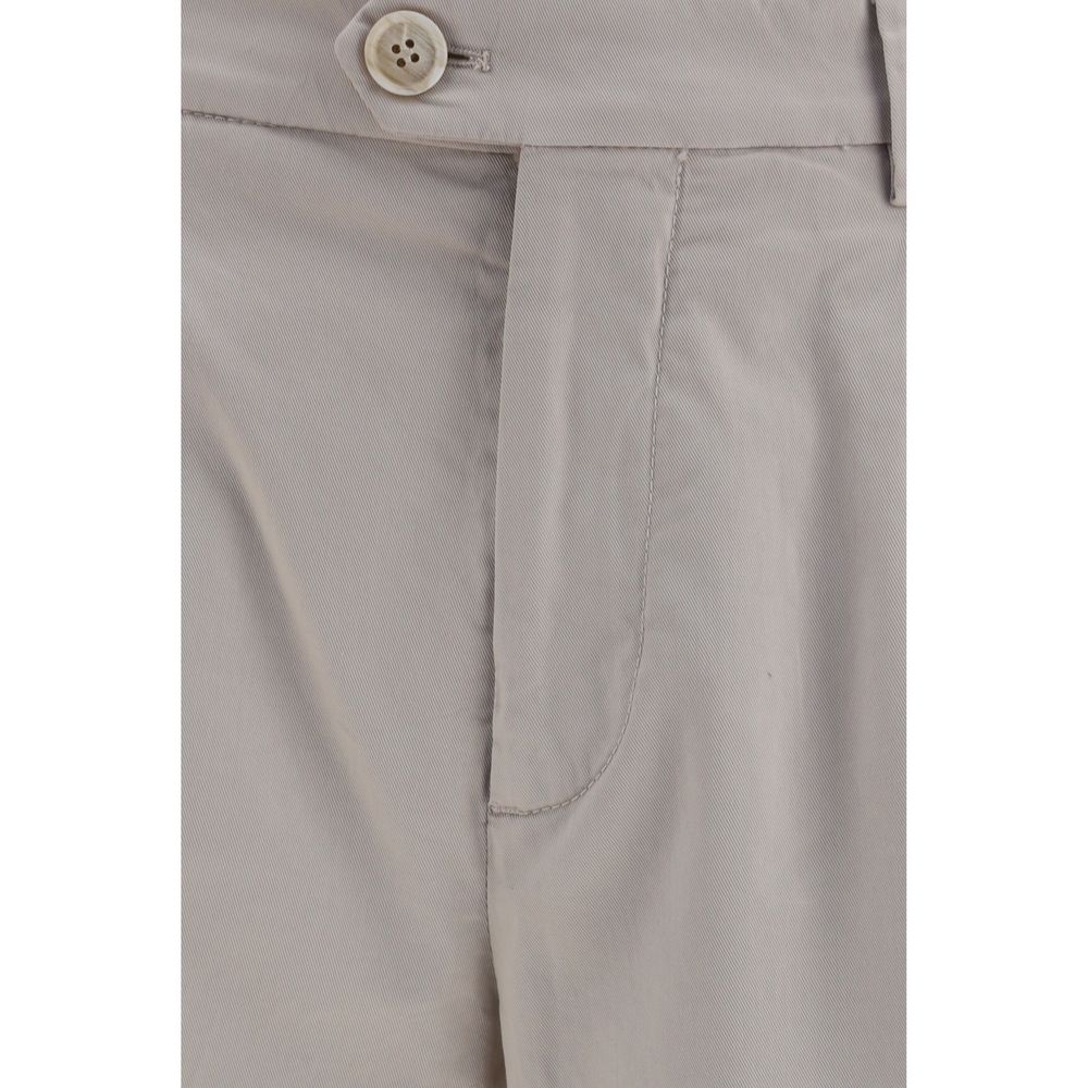 Men’s Brunello Cucinelli Beige Cotton Chino Pants