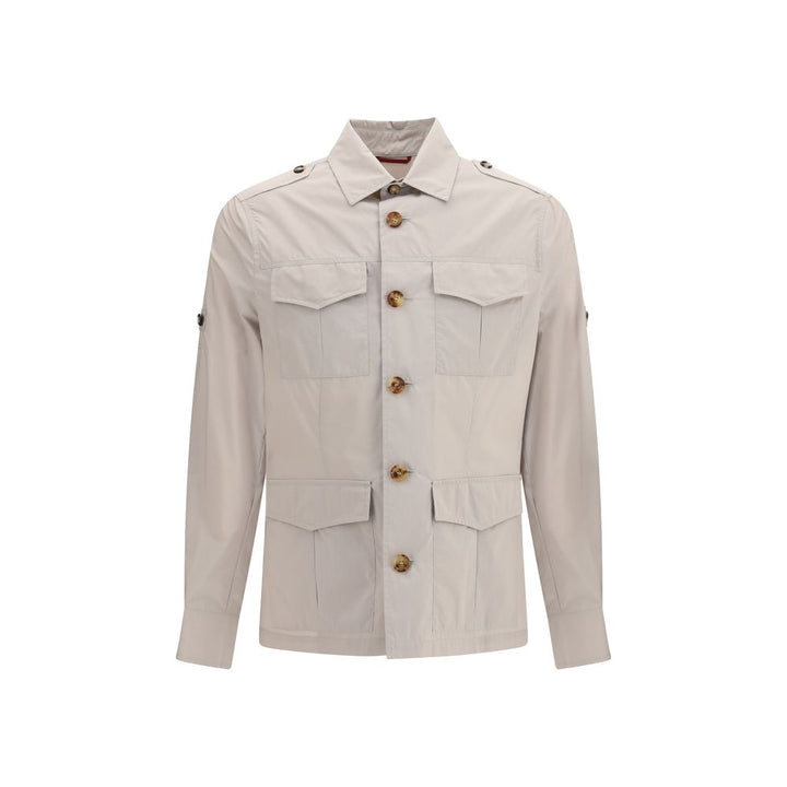 Men’s Brunello Cucinelli Beige Cotton Full-length Jacket