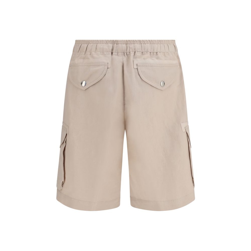 Men’s Brunello Cucinelli Beige Linen Bermuda Shorts