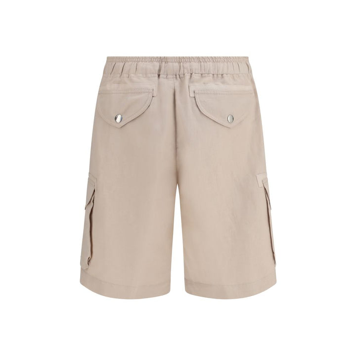 Men’s Brunello Cucinelli Beige Linen Bermuda Shorts