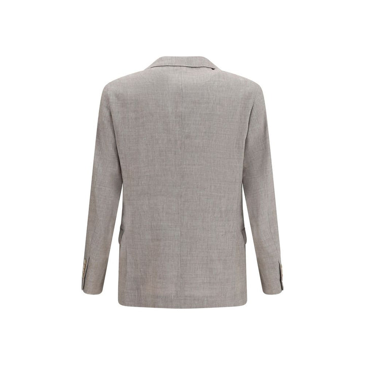 Men’s Brunello Cucinelli Beige Linen Full-length Jacket