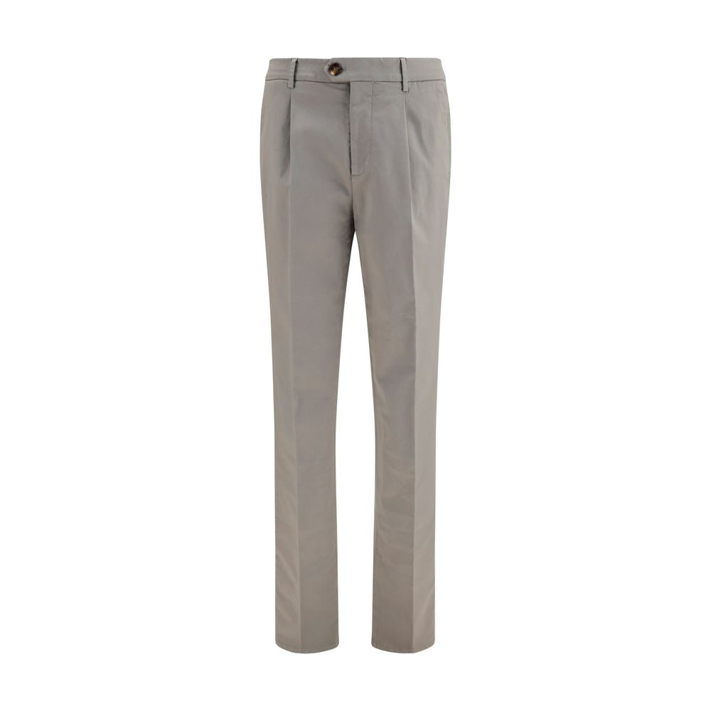 Men’s Brunello Cucinelli Bicolor Cotton Chino Pants