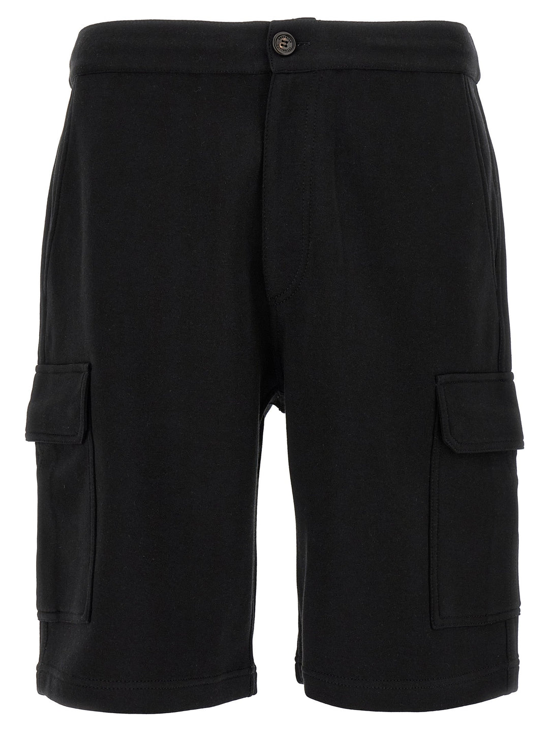 Brunello Cucinelli Black Cotton Bermuda Shorts