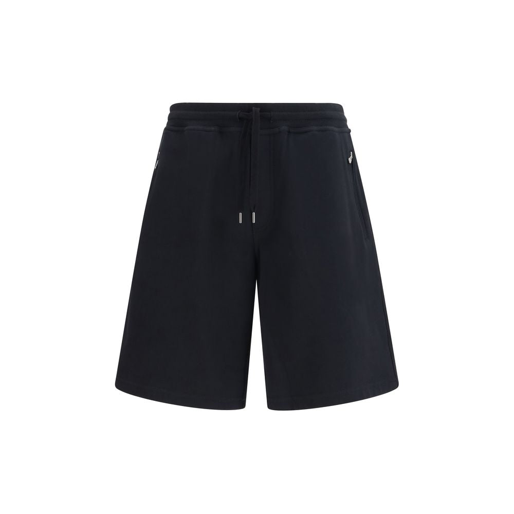 Men’s Brunello Cucinelli Black Cotton Bermuda Shorts
