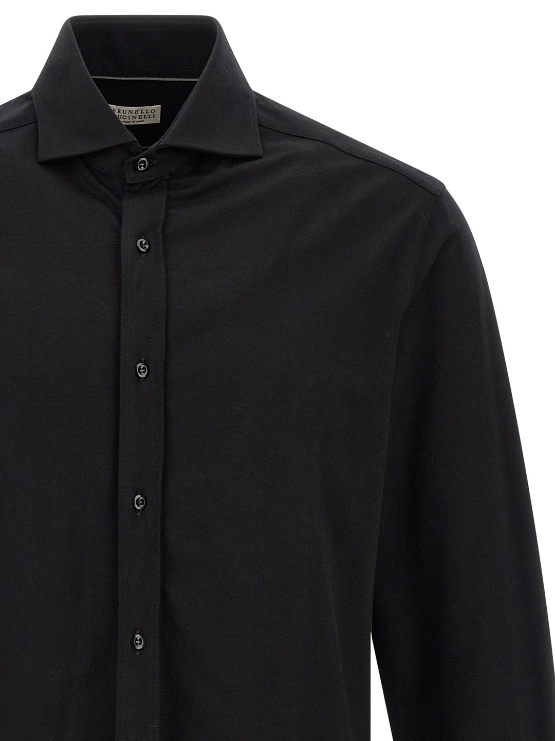 Brunello Cucinelli Black Cotton Blouse
