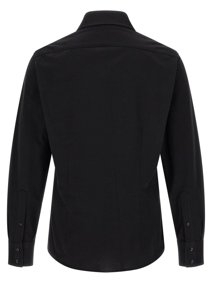 Brunello Cucinelli Black Cotton Blouse