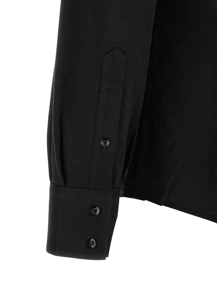 Brunello Cucinelli Black Cotton Blouse