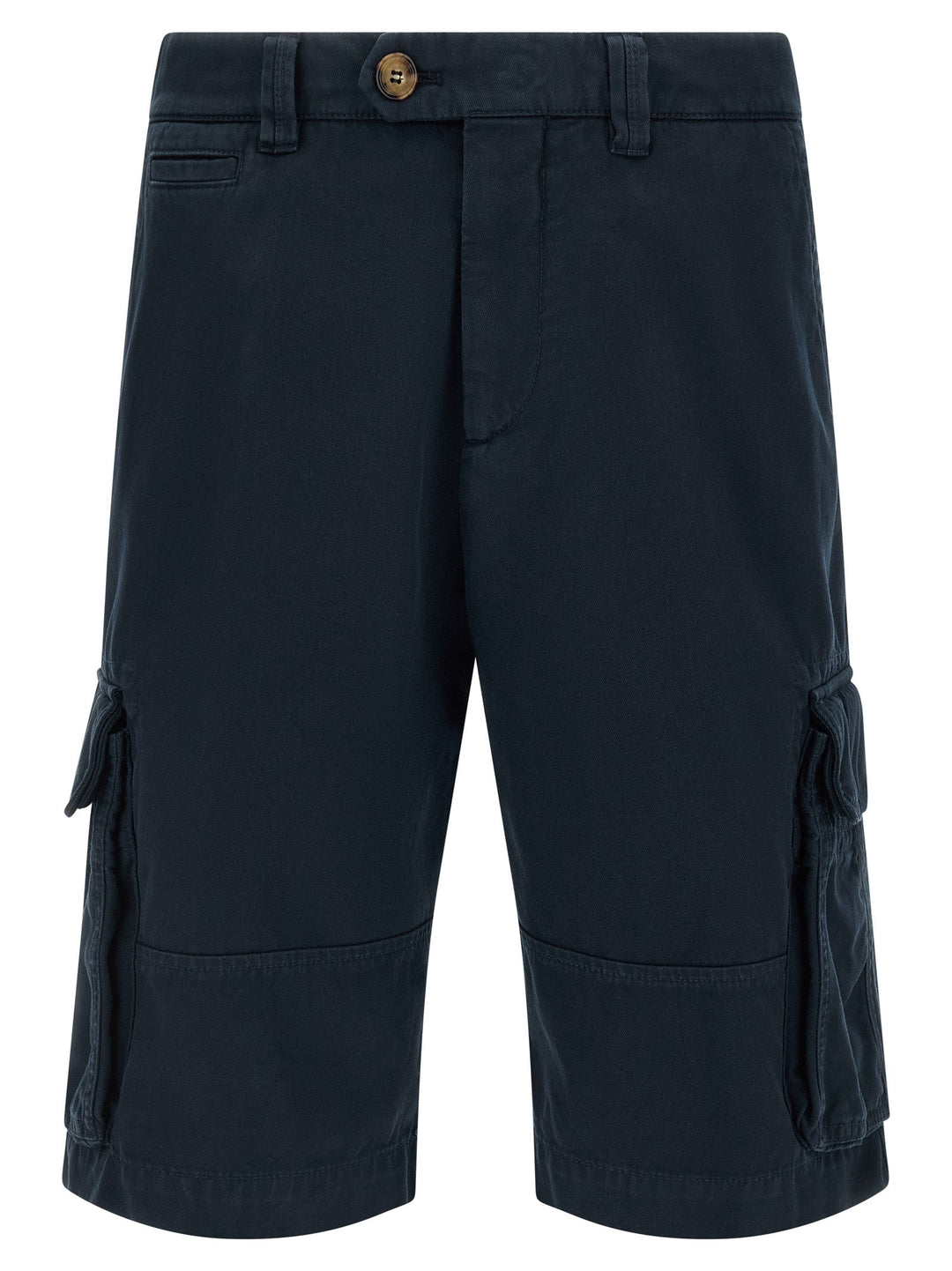 Brunello Cucinelli Blue Cotton Bermuda Shorts