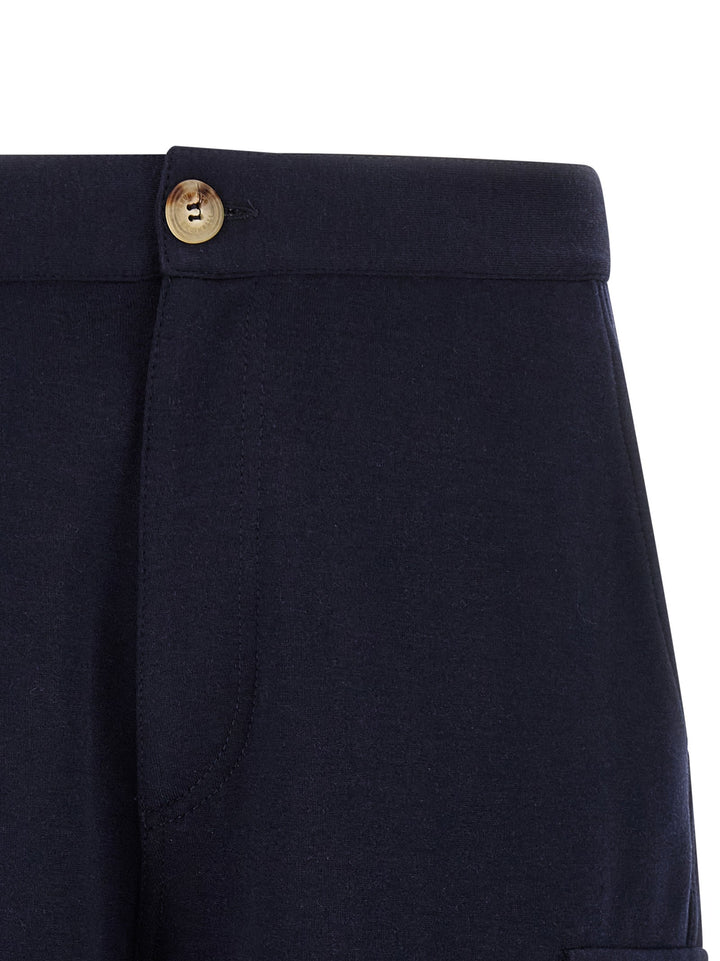 Brunello Cucinelli Blue Cotton Bermuda Shorts