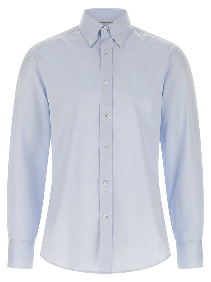 Brunello Cucinelli Blue Cotton Blouse