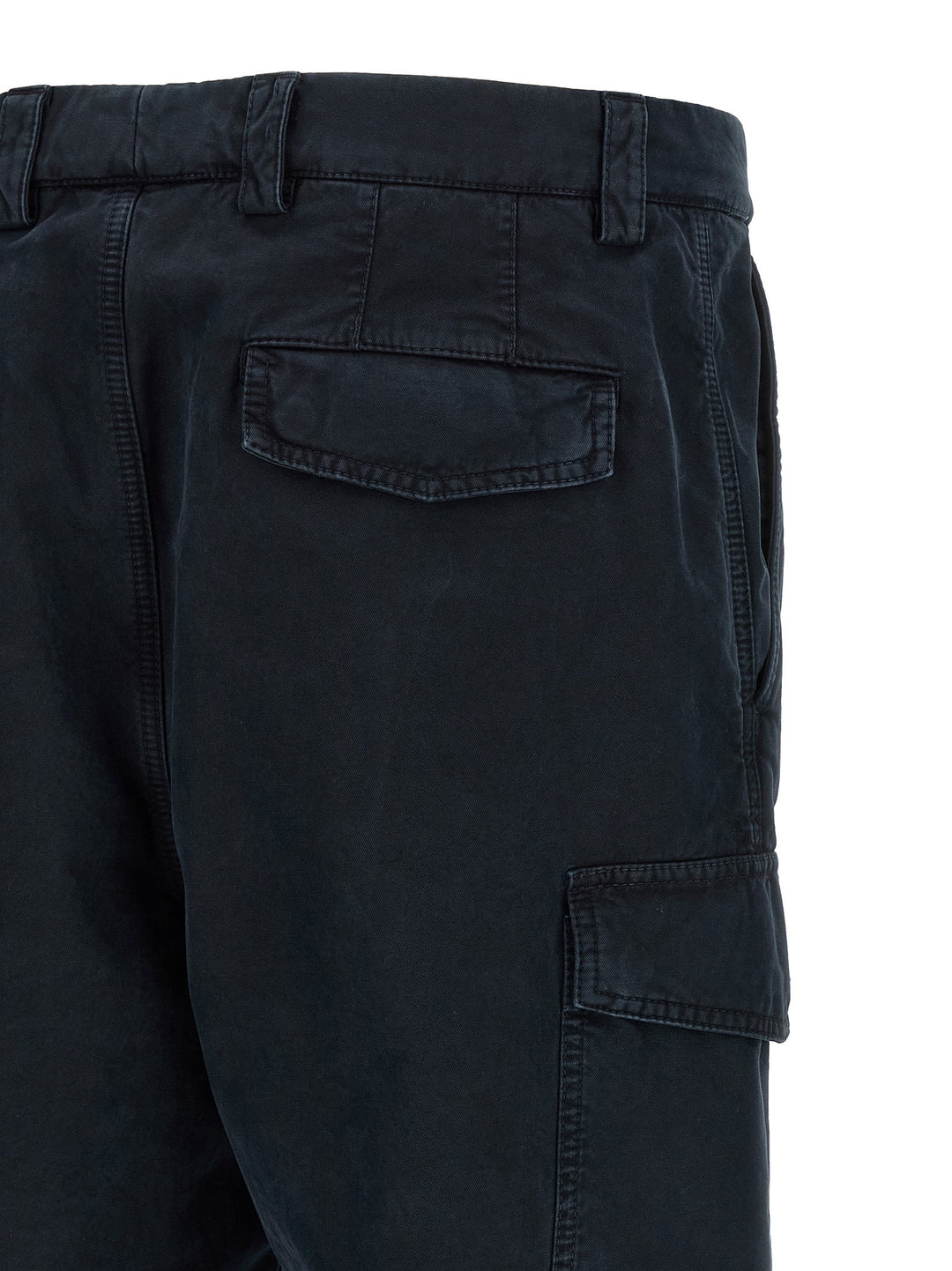 Men’s Brunello Cucinelli Blue Cotton Cargo Pants
