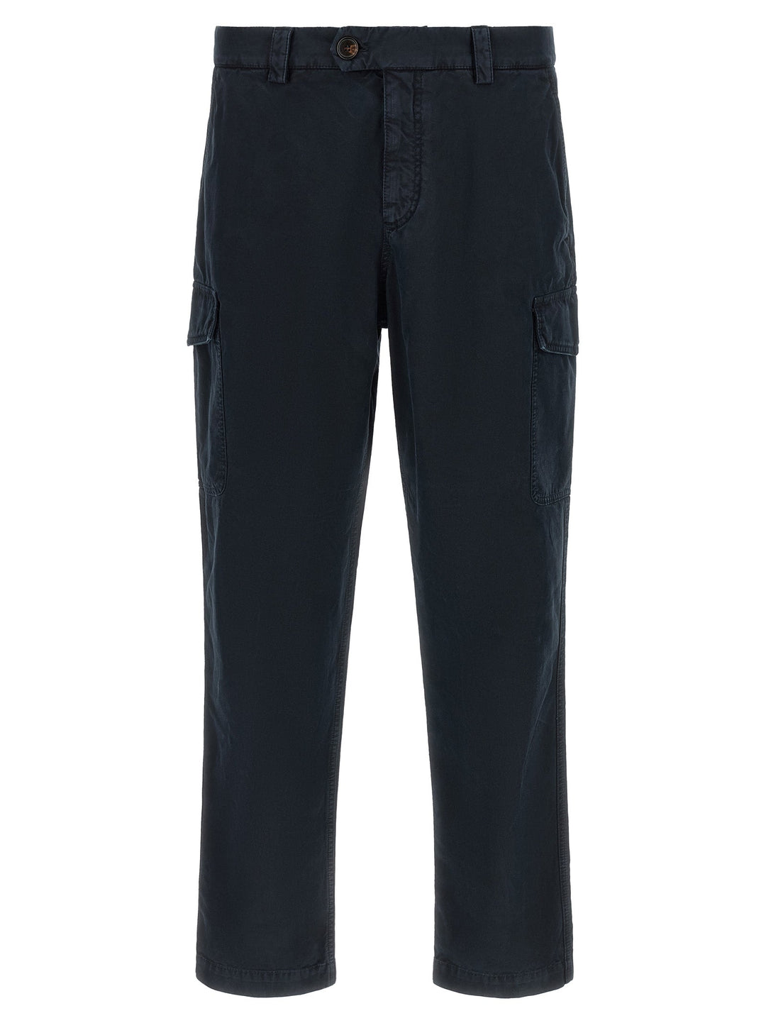 Men’s Brunello Cucinelli Blue Cotton Cargo Pants