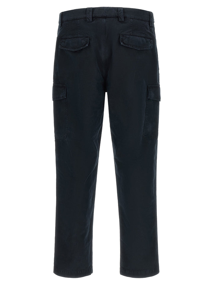 Men’s Brunello Cucinelli Blue Cotton Cargo Pants