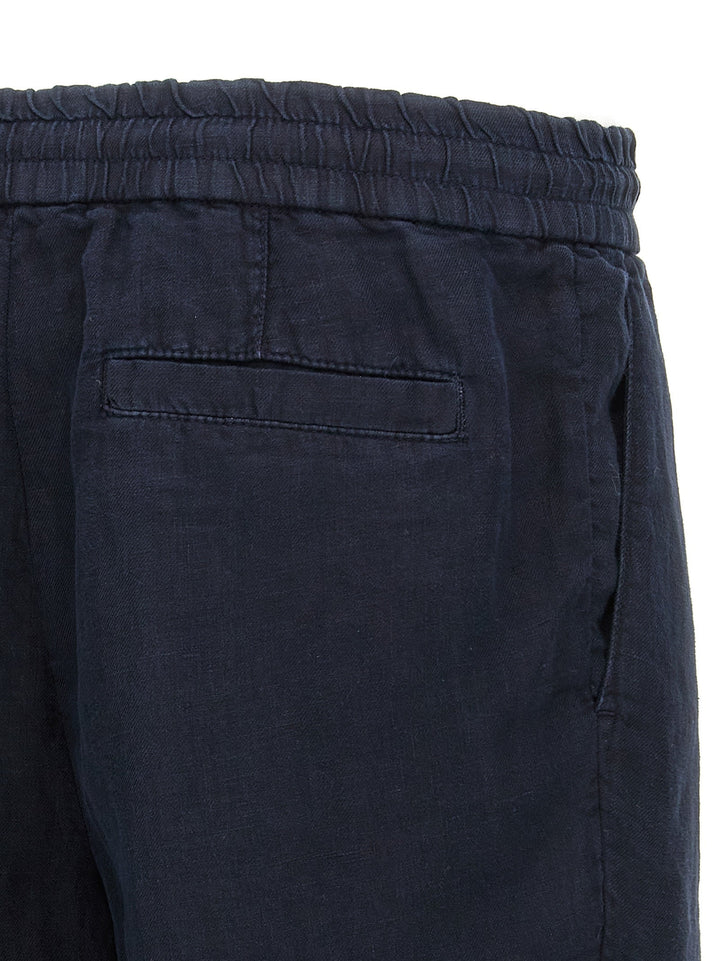Men’s Brunello Cucinelli Blue Linen Bermuda Shorts