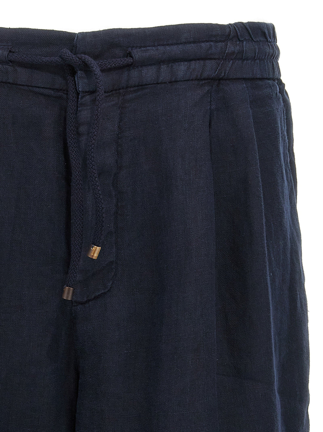 Men’s Brunello Cucinelli Blue Linen Bermuda Shorts