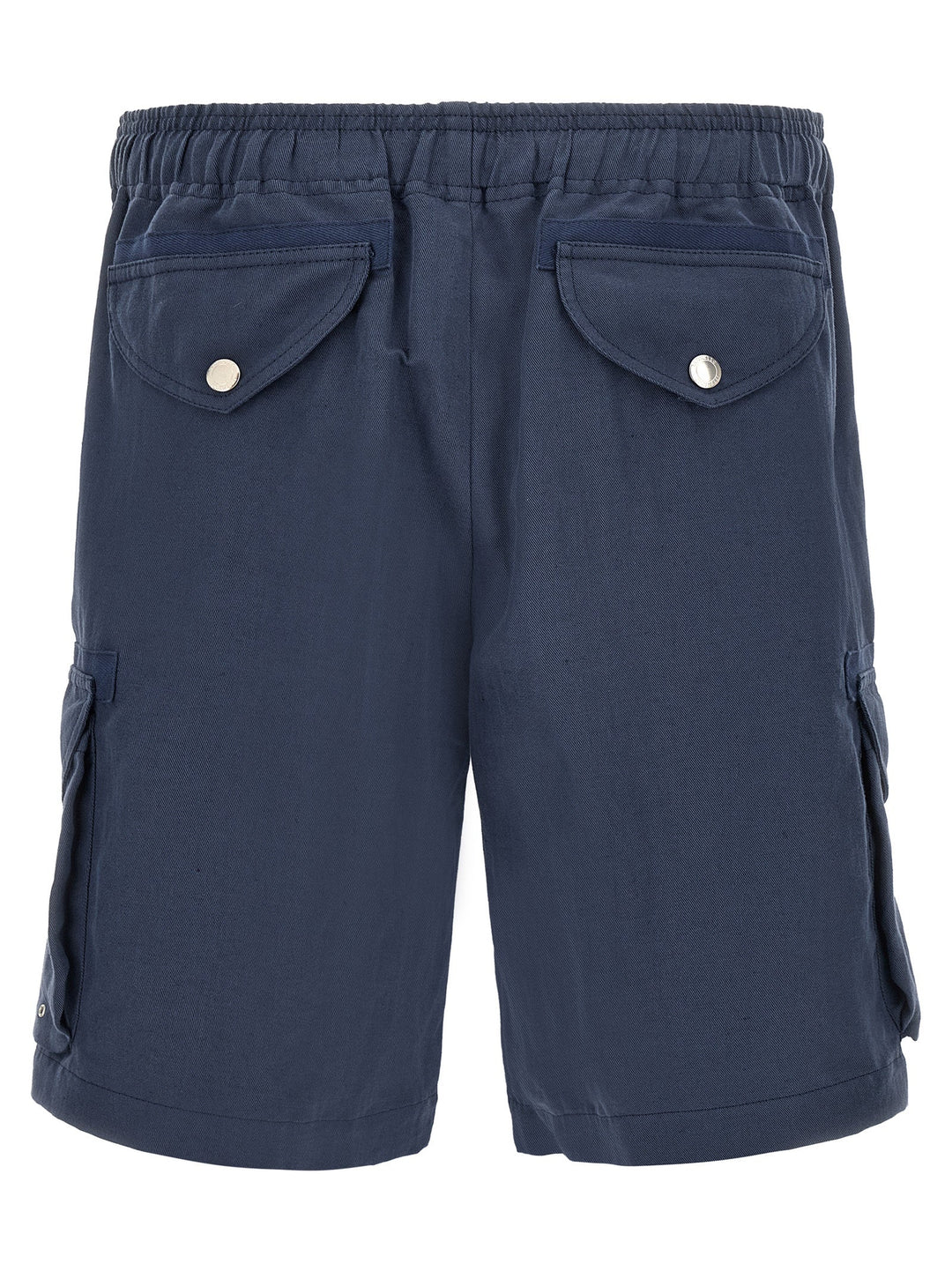 Brunello Cucinelli Blue Linen Bermuda Shorts