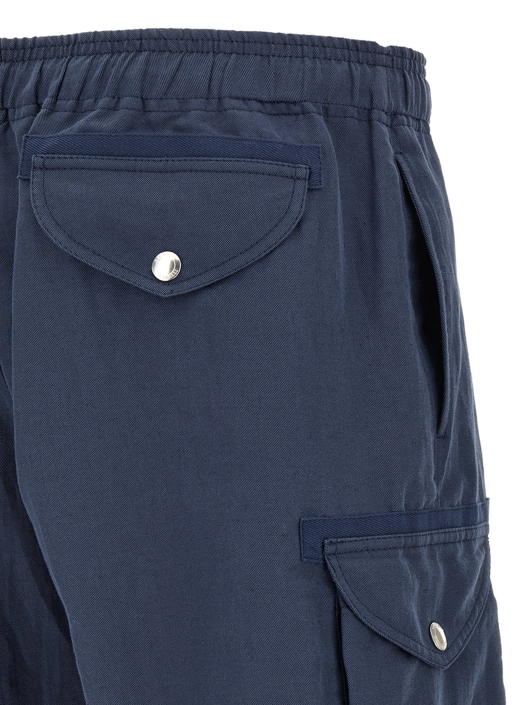Men’s Brunello Cucinelli Blue Linen Bermuda Shorts