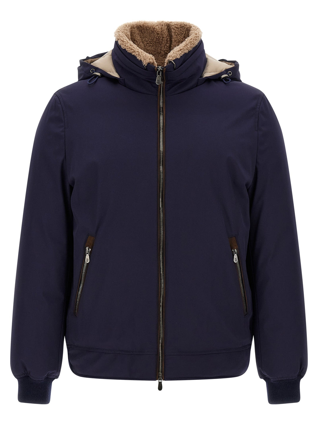 Men’s Brunello Cucinelli Blue Polyamide Full-length Jacket