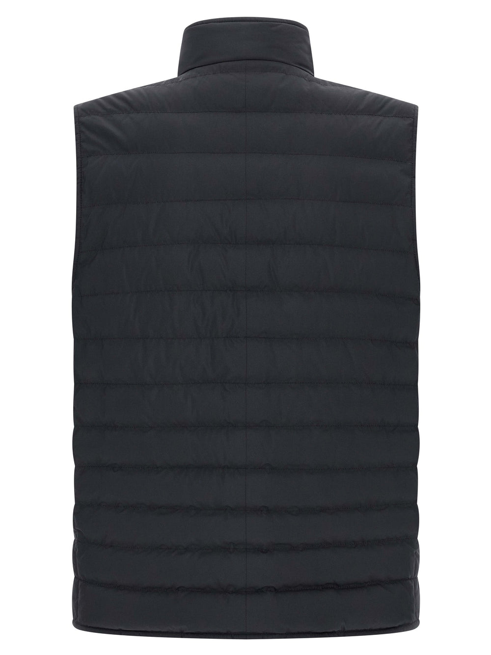 Men’s Brunello Cucinelli Blue Polyester Sleeveless Jacket