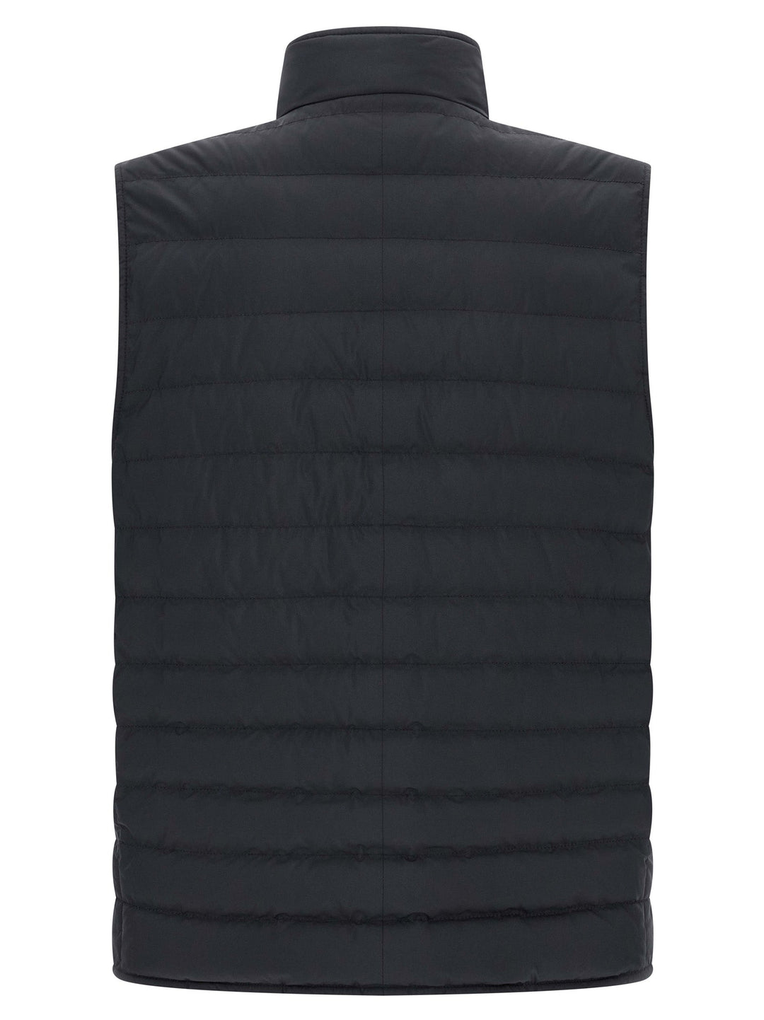 Men’s Brunello Cucinelli Blue Polyester Sleeveless Jacket