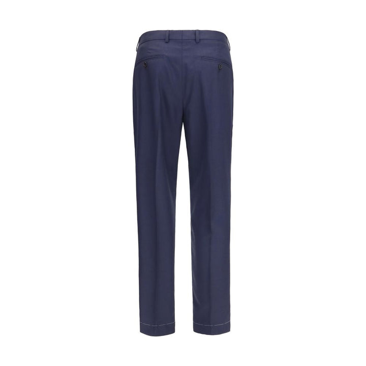 Men’s Brunello Cucinelli Blue Wool Oves Aries Dress Pants