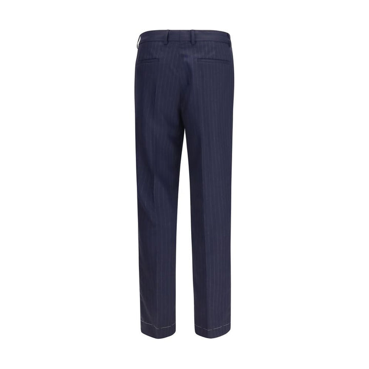 Men’s Brunello Cucinelli Blue Wool Oves Aries Dress Pants