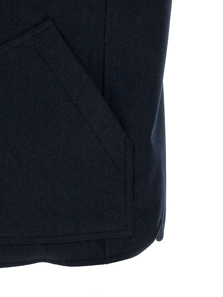 Men’s Brunello Cucinelli Blue Wool Sleeveless Jacket
