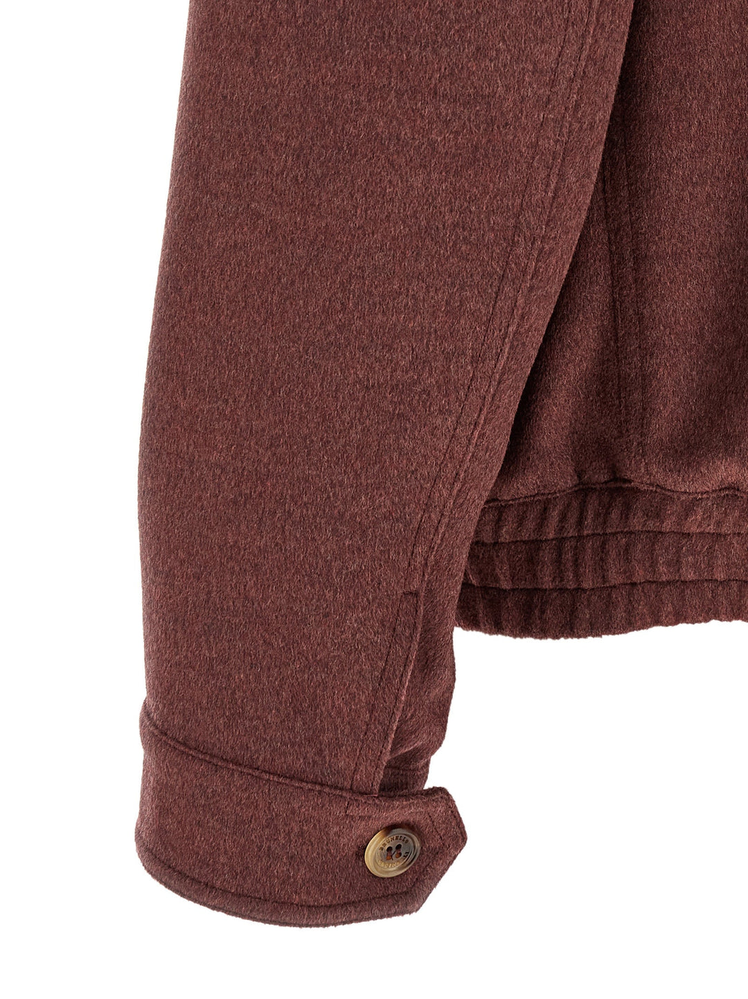 Men’s Brunello Cucinelli Bordeaux Virgin Wool Bomber
