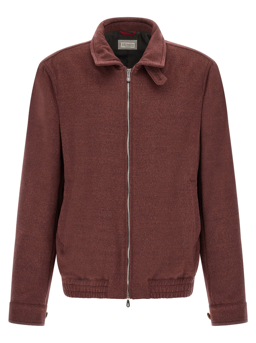 Men’s Brunello Cucinelli Bordeaux Virgin Wool Bomber