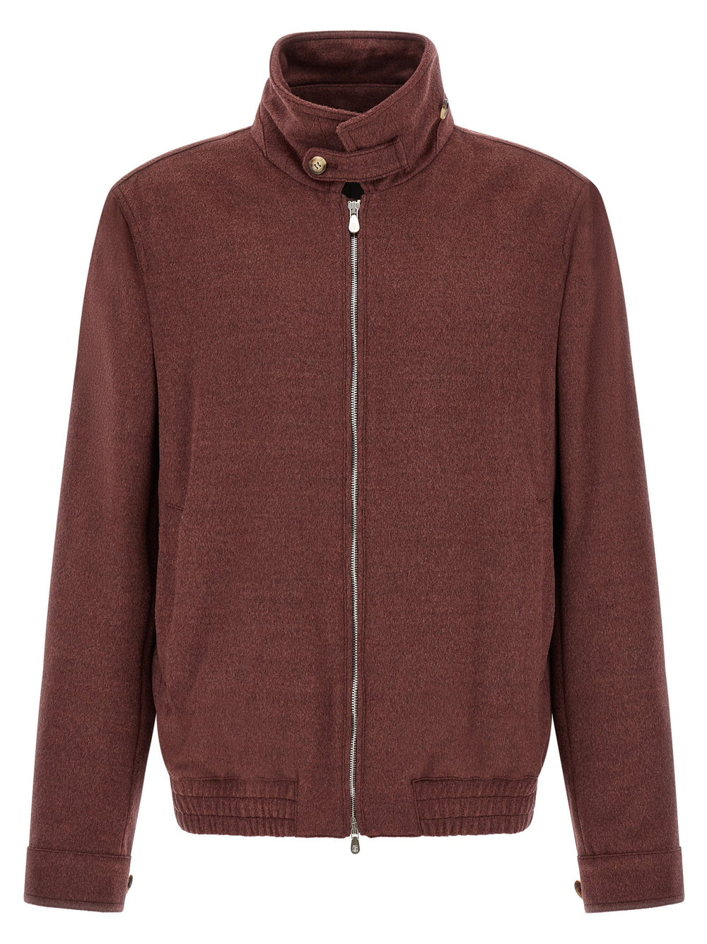 Men’s Brunello Cucinelli Bordeaux Virgin Wool Bomber