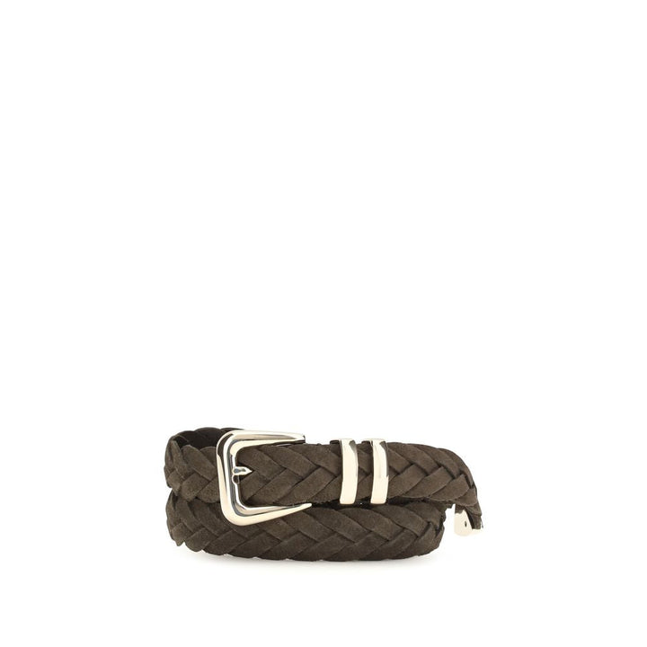 Brunello Cucinelli Brown Calf Leather Bos Taurus Regular Belt