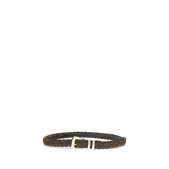 Brunello Cucinelli Brown Calf Leather Bos Taurus Regular Belt