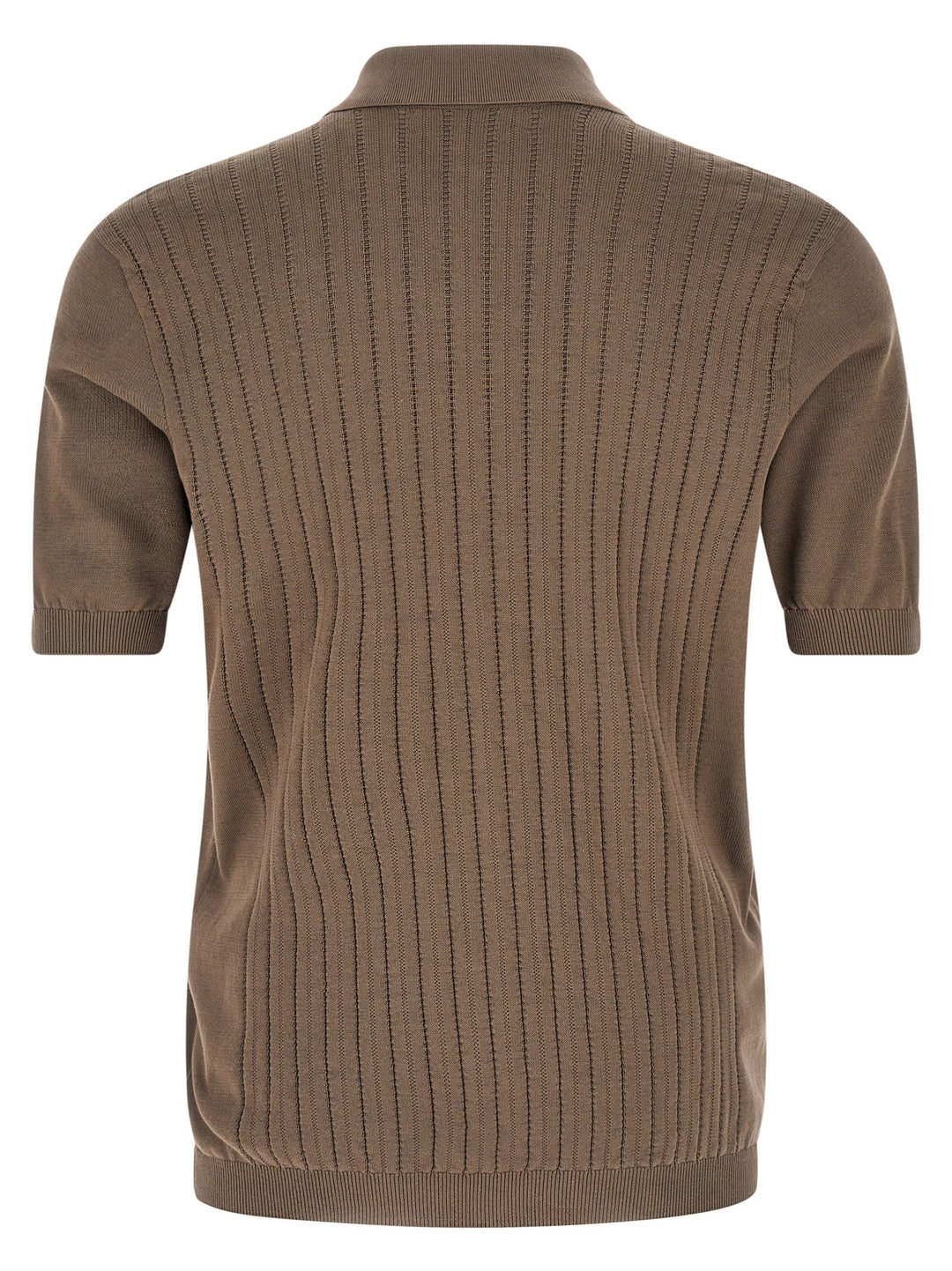 Brunello Cucinelli Brown Cotton Blouse