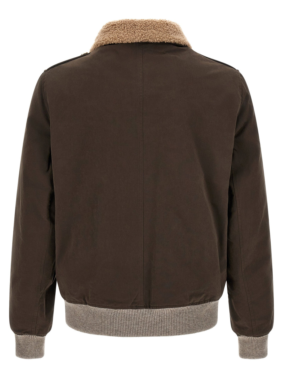 Men’s Brunello Cucinelli Brown Cotton Bomber