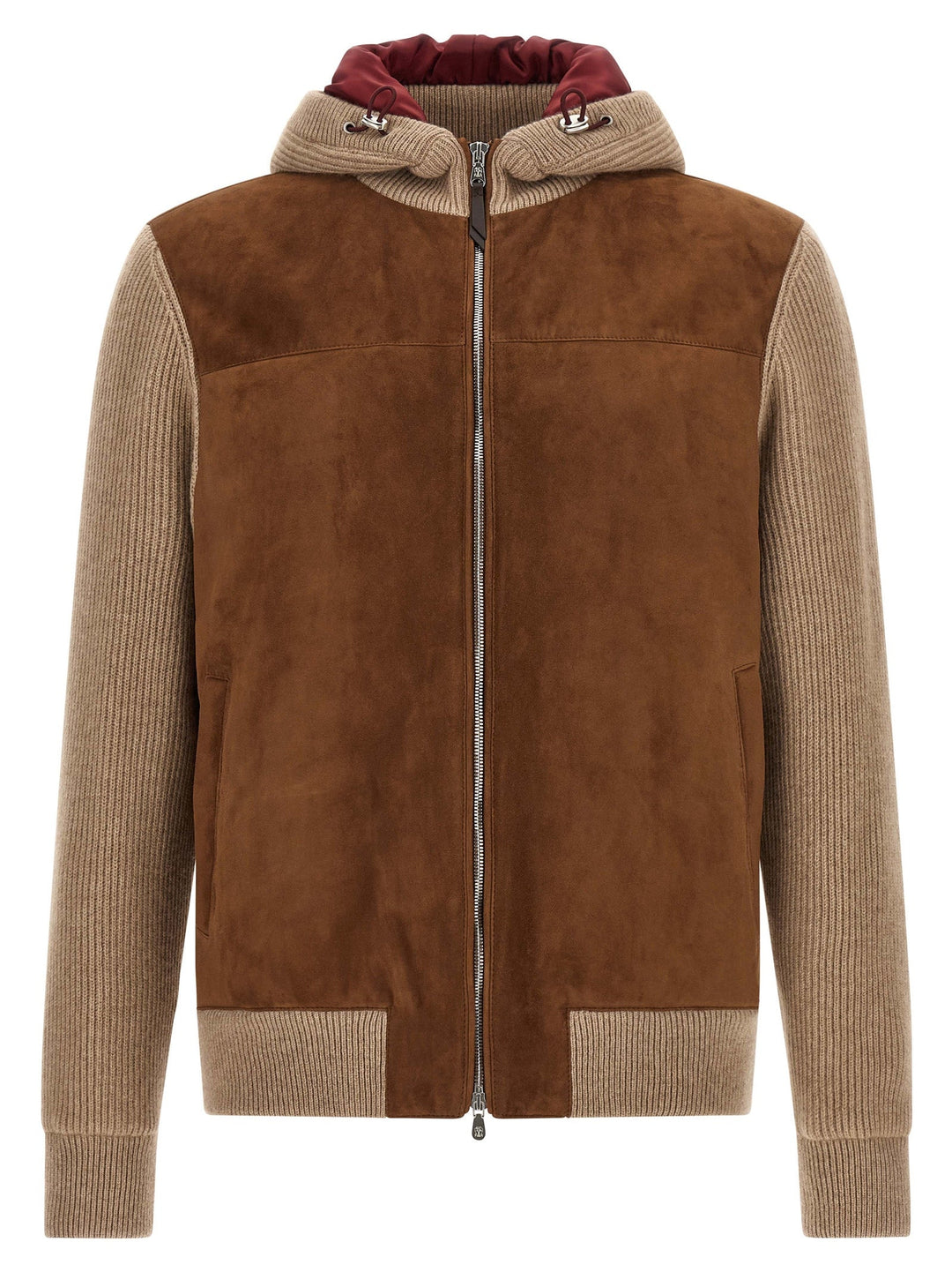 Men’s Brunello Cucinelli Brown Lamb Leather Bomber