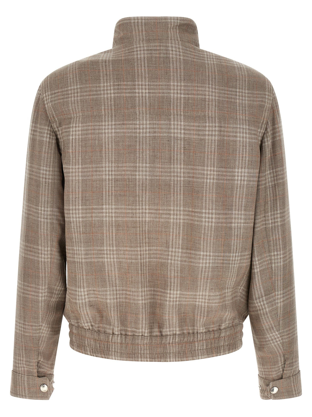 Men’s Brunello Cucinelli Brown Wool Full-length Jacket