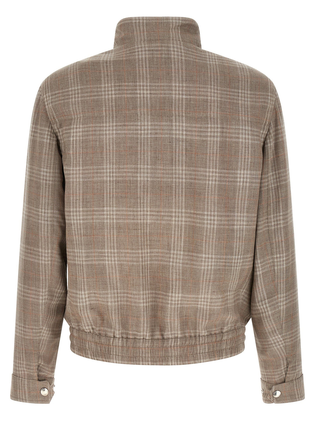 Men’s Brunello Cucinelli Brown Wool Full-length Jacket
