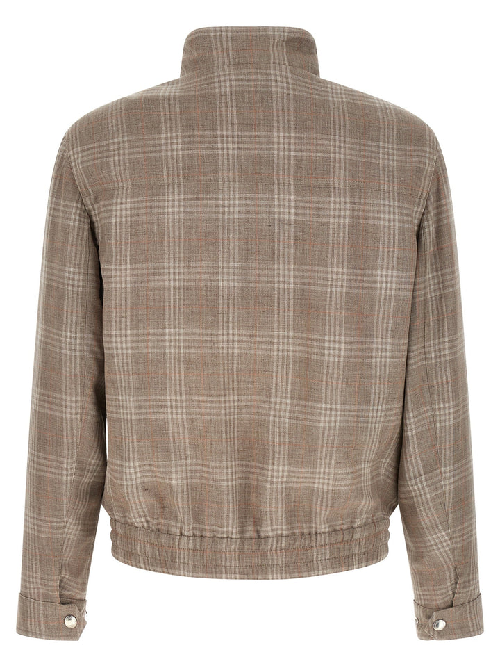 Men’s Brunello Cucinelli Brown Wool Full-length Jacket