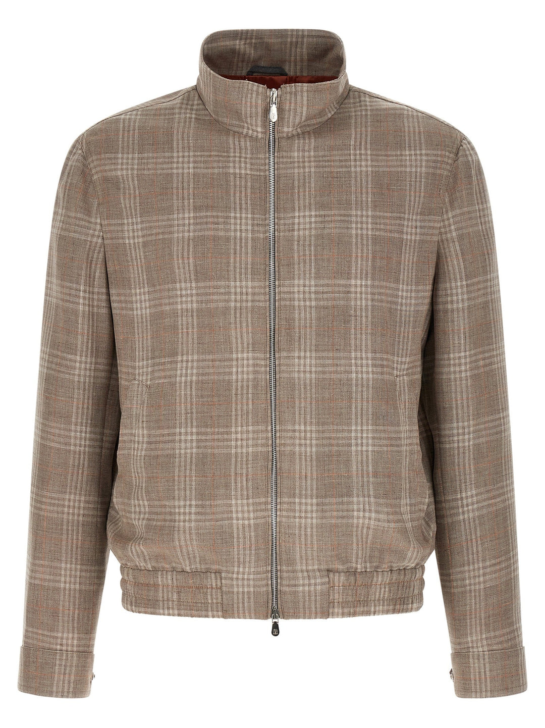 Men’s Brunello Cucinelli Brown Wool Full-length Jacket